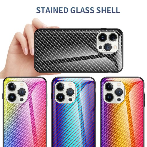 For iPhone 14 Pro/14 Pro Max Luxury Tempered Glass Case+Anti-Spy Screen Film - Picture 6 of 22