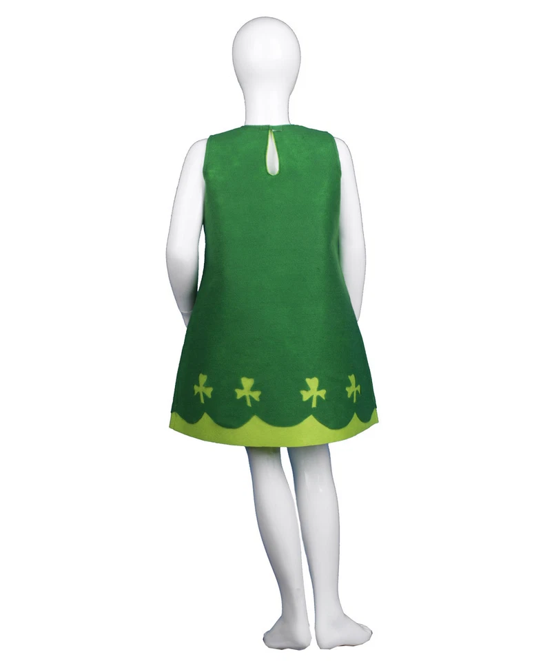 Trolls Amapola Día de San Patricio Juegos con disfraces Fiesta Niño Disfraz Vestido Verde HC-506 Foto 4 de 4