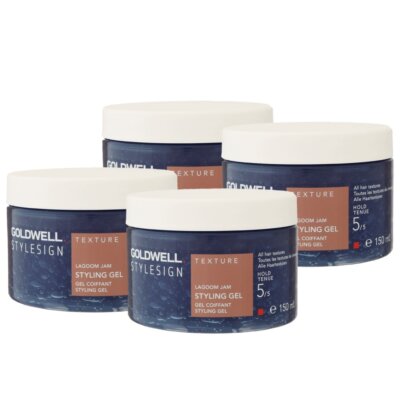 Goldwell Texture Lagoom Jam 4 x 150 ml Haargel ultra starker Halt und Glanz Set