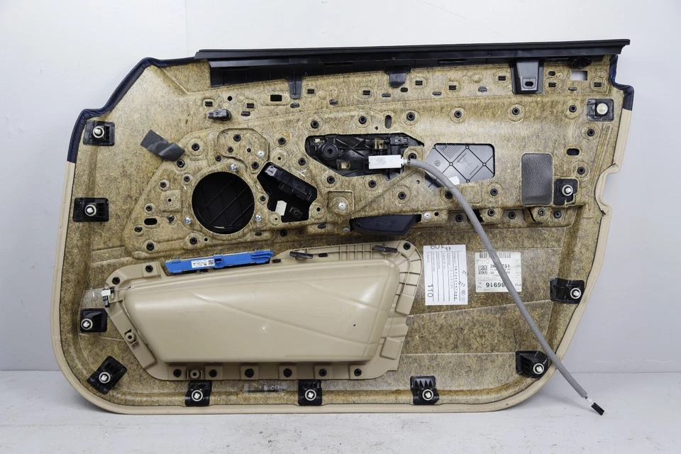 11-16 BMW F10 550i Front Rear Left Right Door Card Panel Leather Oyster W/ Shade Foto 3 de 4