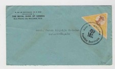1936 cover with one stamp from S.P. Macoris to spain           a709