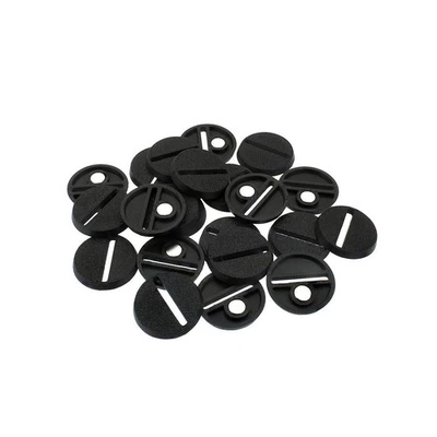 MAKE IT PAINT IT 25mm Round Slot Wargaming Plastic Bases + Magnet for Miniature Games