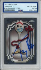 2024 TOPPS CHROME DISNEY TOY STORY FORKY CARD TONY HALE SIGNED PSA DNA AUTOGRAPH
