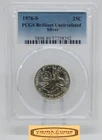 1976-S 40% Silver Washington Quarter, PCGS Brilliant Uncirculated - #B61198