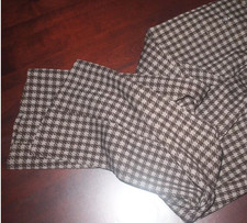 Vintage 1970s Mens Brown Plaid Bell Bottoms