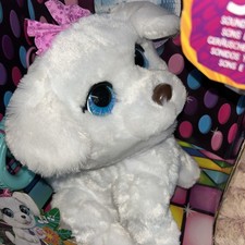 FurReal GoGo My Dancin' Pup Dance Walk White Puppy 50 Sounds Reactions Fur Real