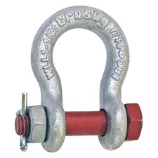 CROSBY 1019551 Anchor Shackle,17,000 lb,Carbon Steel 48FR38