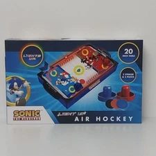Sonic The Hedgehog Light Up Air Hockey Tabletop Table