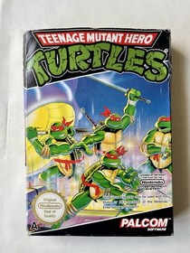 Teenage Mutant Hero Turtles TMNT Nintendo NES PAL 1990 Boxed with Manual
