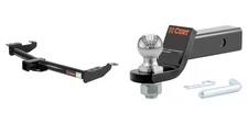 CURT Trailer Hitch Tow Kit Class 3 Receiver, 2in Ball Mount, Pin & Clip #13055