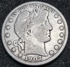 1907-O Barber Silver Half Dollar 50C.