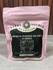Vital Source Nutrition Premium Feminine Balance Gummies 60ct Pineapple New