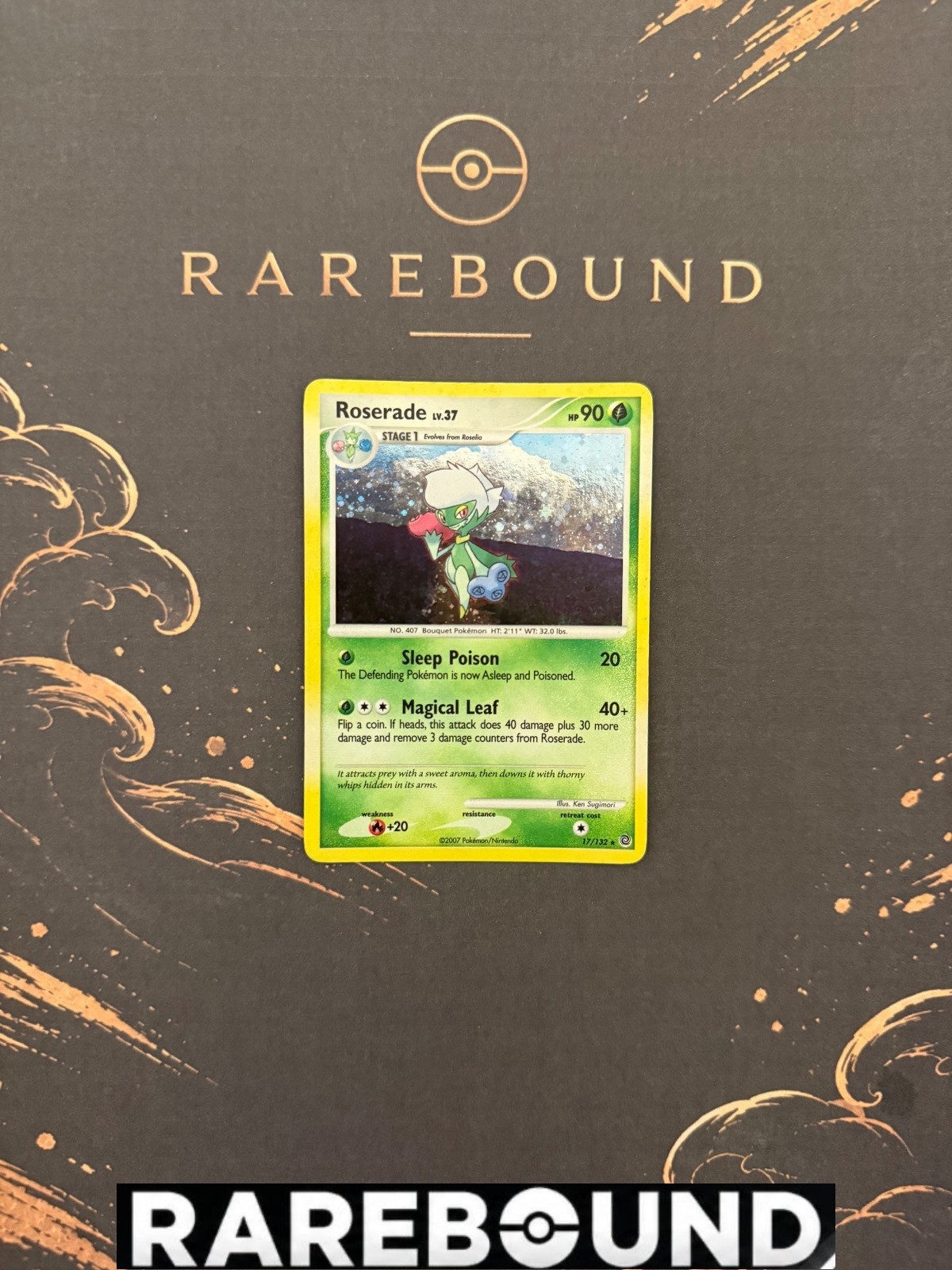 Roserade 17/132 Holo Rare Secret Wonders Pokemon Lightly Played