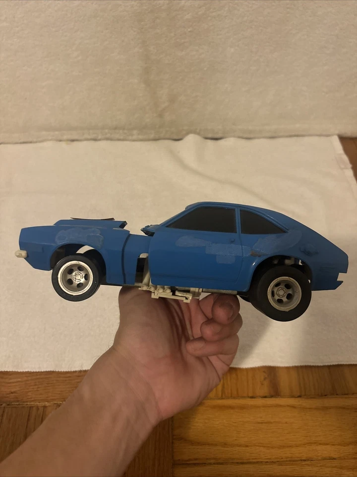 Vintage 1972 Aurora "Imposters" 1940 Ford Pinto Dragster Race Car blue UNTESTED - Image 4 of 4