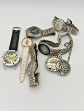 Lot of 7 Watches Tecno Sport Paul Jardin Pocket Watch Parts Repair As-Is