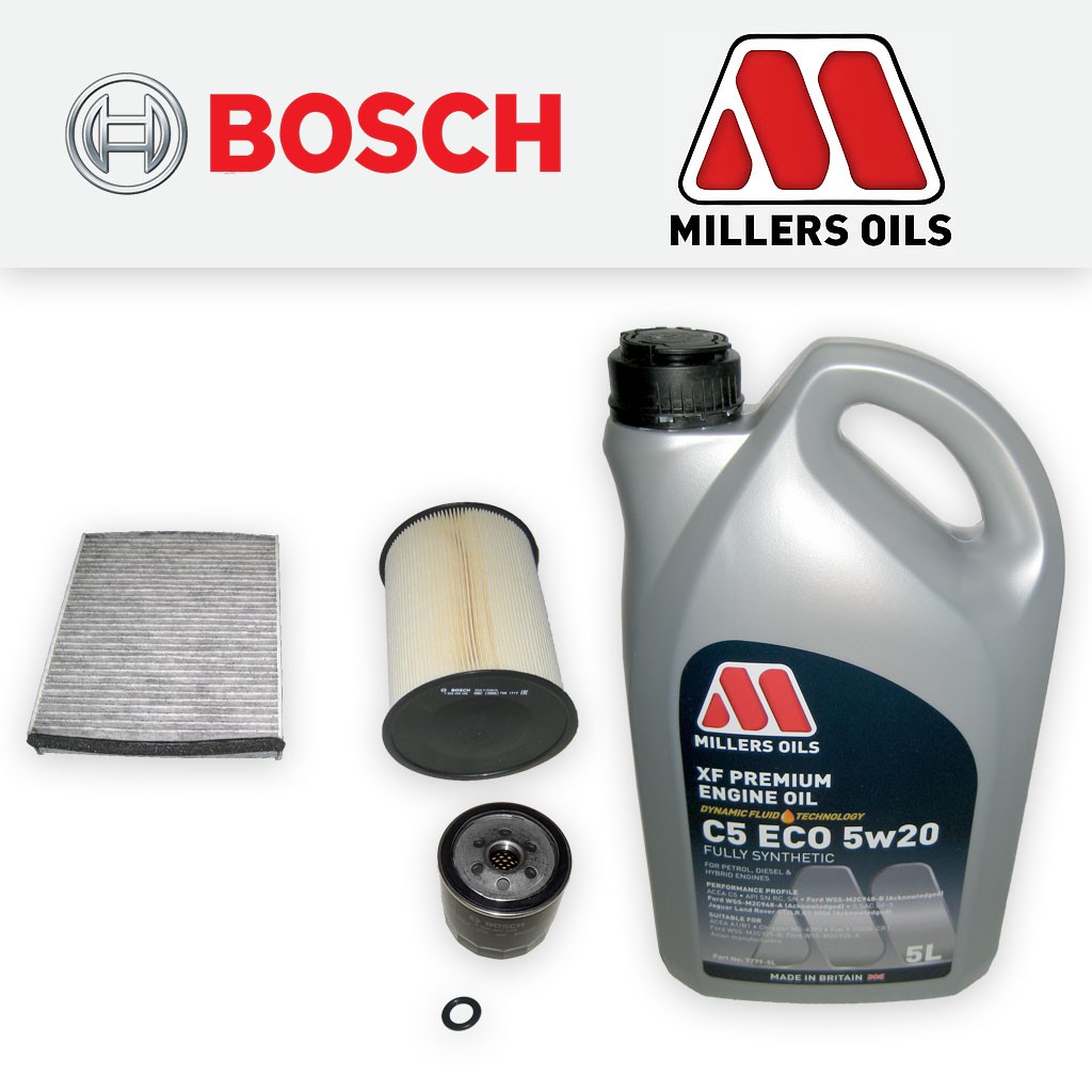 SERVICE KIT FORD FOCUS MK3 1.6 ECOBOOST OIL AIR CABIN FILTER +5w20 OIL 2010-2015