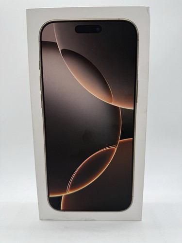 Apple iPhone 16 Pro Max (Consumer Cellular) 256GB Schwarz Titan Neu Versiegelt