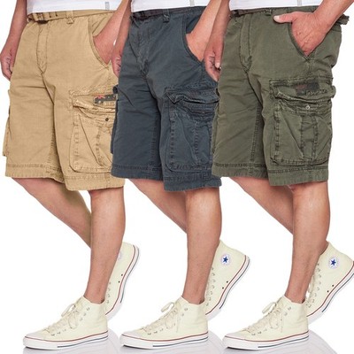 JET LAG Take off 8 Herren Cargo Shorts mit Gürtel in vielen Farben