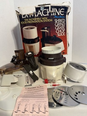 Vintage La Machine By Moulinex Food Processor Deluxe Model 354 Tested/works S1A