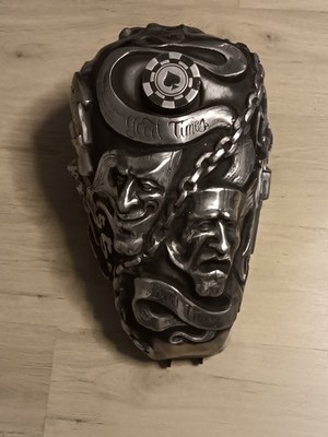 Harley Chopper Custom Tank hand crafted 1 of 1 fully aluminium super rare