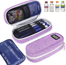 Insulin Cooler Travel Case TSA Approved with Temperature Display Diabetic Me