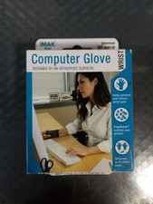 Brownmed IMAK Computer Wrist Glove Gray New K7