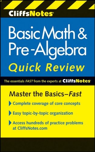 CliffsNotes Basic Math & Pre-algebra Quick Review (Cliffs Quick