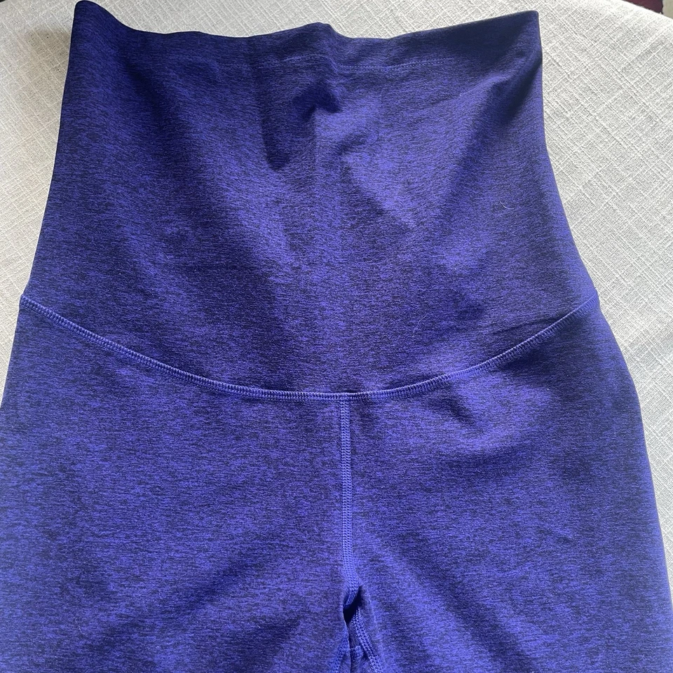 Zella Maternity Live In Leggings Blue Purple Heather Size M Stretch NWOT - Image 3 of 4