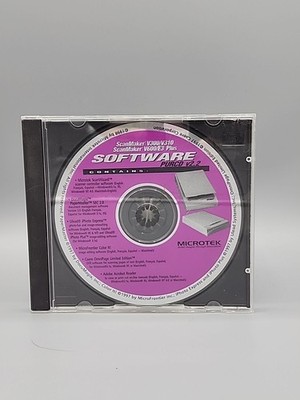 Microtek ScanMaker V300 V310 V600 E3 Plus Software CD PURCD v2.2   Disc Only
