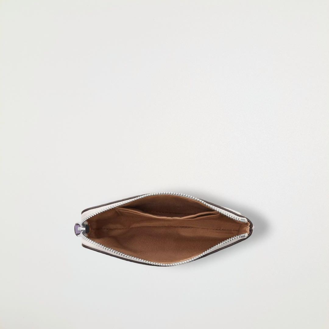 COACH Corner Zip Wristlet Signature Canvas Blueberry From Japan image 2