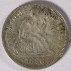 1886 Seated Liberty Dime - VF