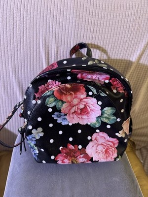 Spring Summer Florals and Polka Dots Mini Backpack