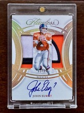 JOHN ELWAY #DPA-JEY 2025 PANINI FLAWLESS DUAL PATCH AUTOGRAPHS #/25