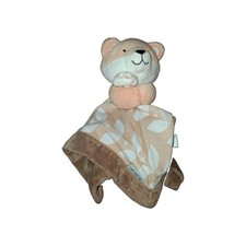 Carters Fox Leaves Brown Orange Plush Baby Infant Lovey Soother Security Blanket