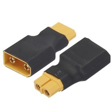 2pcs XT60 Female to XT90 Male Connector Adapter for RC/RC LiPo Battery Converter