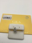 GRA 1.11ctw Round Moissanite Prong Pendant Necklace 925 Sterling Silver — photo 2