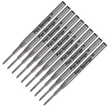 10 Pack Pen Savings Ballpoint Pen Refills Compatible with Montblanc Twist Sty...
