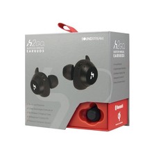 SoundStream H2EQ-BK Premium True Wireless Stereo Earbuds Qi Charging Compatible