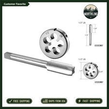 Straight Fluted HSS Tap and Die Set 1/2 x 28 - Fast  Precise Machining Tool