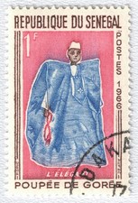 Senegal 1966 1F Poupee de Goree L Elegant Stamped