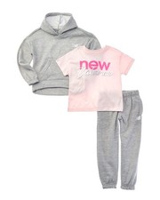 New Balance 3Pc Hoodie, T-Shirt Jogger Pant Set
