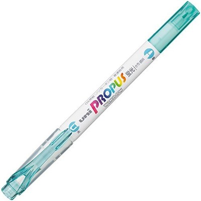 Mitsubishi Pencil Pro-Pass Window Soft Color Highlighter PUS102T.32 Aqua 10 Pens