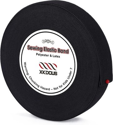 Elastic Band for Sewing, 1 Inch 14 Yards Elastic Bands for Sewing Waistband and