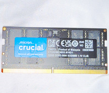 Crucial 32GB DDR5-5600 SO-DIMM 262-Pin Non-ECC RAM CT32G56C46S5.M16D1