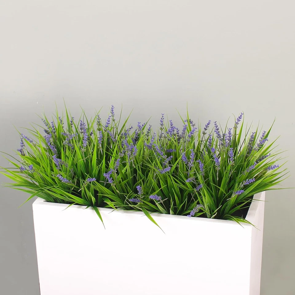Поддельные уличные растения искусственная обезьяна трава 12 комплектов фиолетовые искусственные цветы для O - Изображение 4 из 4