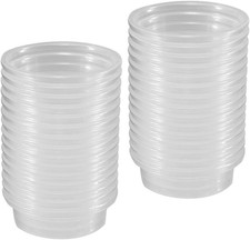 100Pcs Crested Gecko Feeding Cups Reptile Feeder Bowls for Putting in Water and