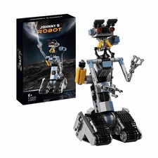 370 Pieces Johnny 5 Robot Building Set, Johnny Five Robot Model Toys, Compati...