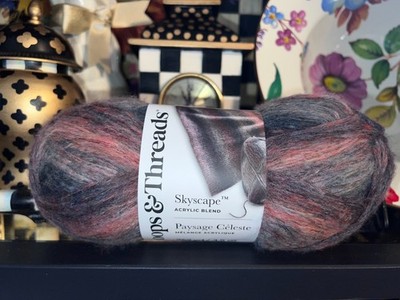 Yarn by Loops & Threads  Skyscape Paysage Celeste Navy & Silver Multi ONE Skein