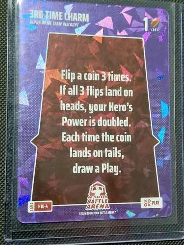 3rd Time Charm Foil Bo Jackson Battle Arena Play Card