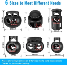 110pcs Upgraded Plastic Cord Lock,cord locks for drawstrings, draw string cli...